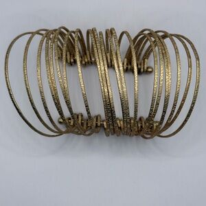 Elegant Gold-Tone Bangle Bracelet